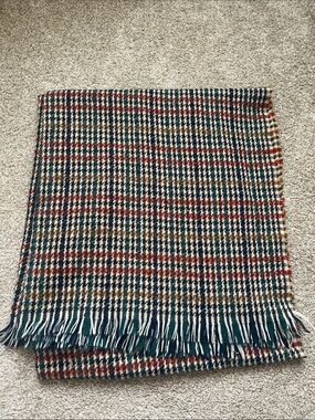 Maeve Plaid Fringe Winter Blanket Scarf